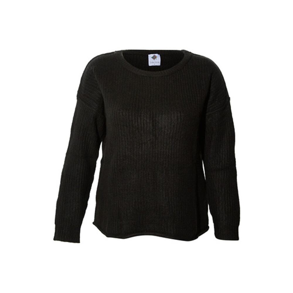LIKE LOVE Women's Crew Neck Sweater Size 2X In Black